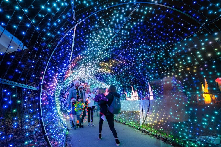 The Philadelphia Zoo invites ticketed guests to LumiNature from Nov. 17 through Jan. 7, 2023.
