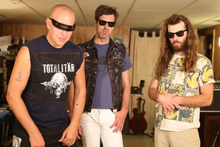 Wolf Eyes, a noise band from Detroit, brought layers of squawks, rattles, grunts, zips, moans, etc., to PhilaMOCA.