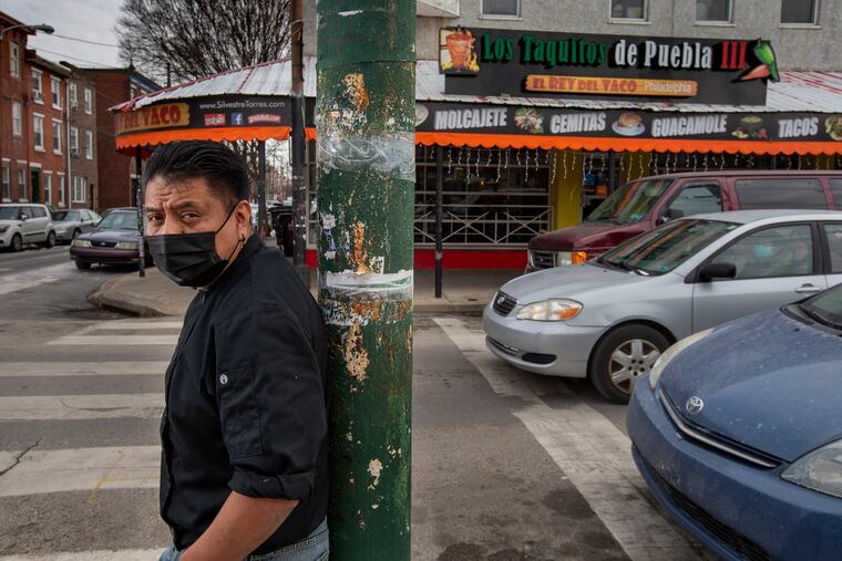 Ignacio Marcelo Flores, dueño de Los Taquitos de Puebla en la esquina de la 9th y Federal, es miembro de la Asociación de Empresarios Mexicanos en Filadelfia.