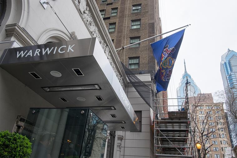 The Warwick Hotel in Center City Philadelphia.