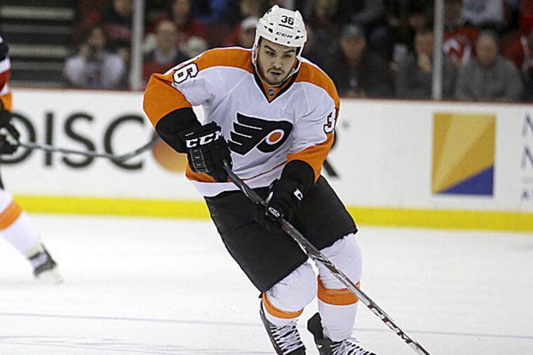 The Flyers' Zac Rinaldo. (Julio Cortez/AP)