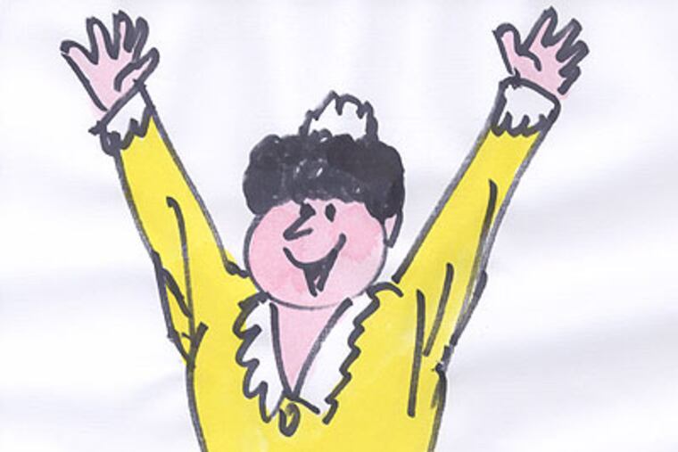 Key's cartoon character Hazel.