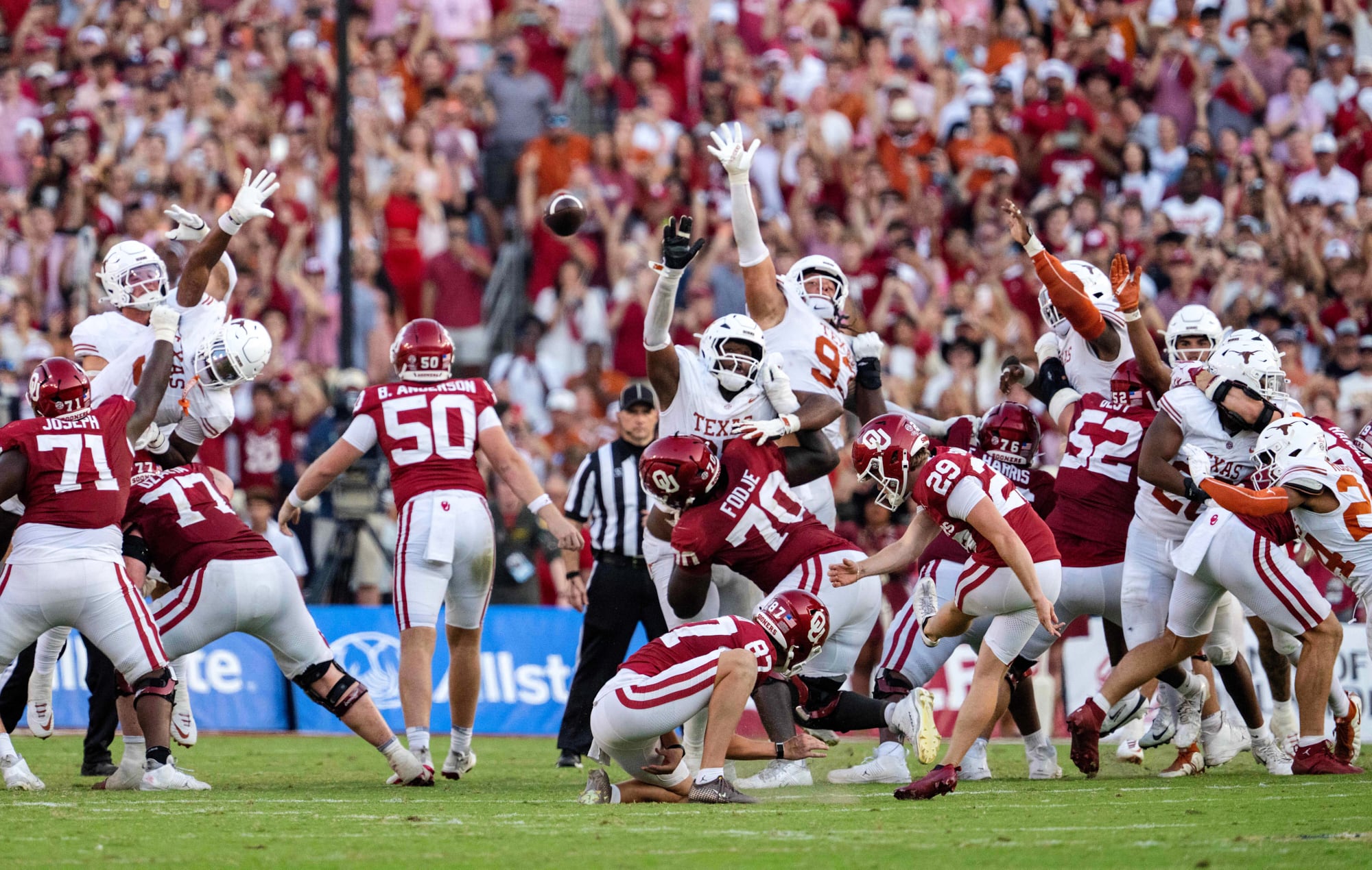 Oklahoma Upsets No. 1 Texas in Red River Rivalry Thriller