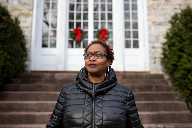 Jerry Philogene, associate professor for American Studies and Africana Studies at Dickinson College, poses for a portrait on campus in Carlisle, Pa.