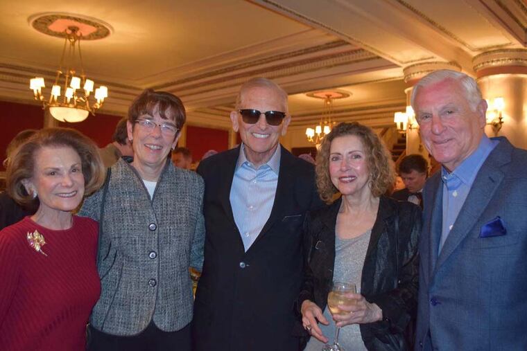 At the Shut Up & Dance benefit for MANNA: Lynne Honickman (left), Sister Mary Scullion, Steve Korman, Linda Richardson, and Harold Honickman.
MAGGIE HENRY CORCORAN / For the Inquirer