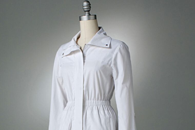 Summer coats are a cool new trend, like this Daisy Fuentes Anorak Jacket, $78 in white or black at Kohls.com. (Kohls/MCT)
