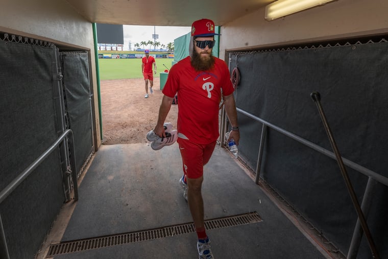 Brandon Marsh is suddenly the longest-tenured member of the Phillies' outfield.