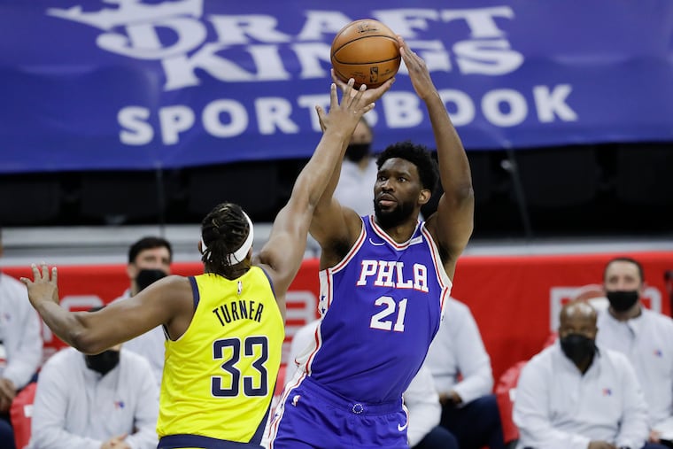 Joel Embiid is among the NBA's best shooters from mid-range.