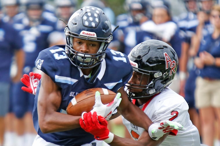 Springside Chestnut Hill 's Ke'Shawn Williams, shown here in a 2018 game vs. Archbishop Ryan, will sign a National Letter of Intent with Wake Forest.