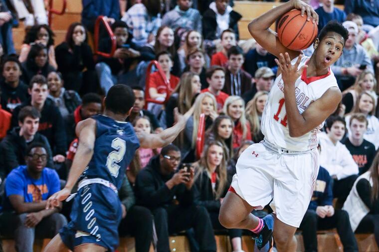 Carroll’s AJ Hoggard (right) earlier this season.