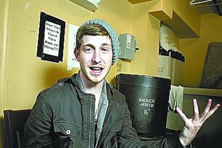 Asher Roth is a 23-year-old rapper from Morrisville who attended West Chester University and is being hailed as a music phenom in the rap world. (Ed Hille / Staff Photographer)
