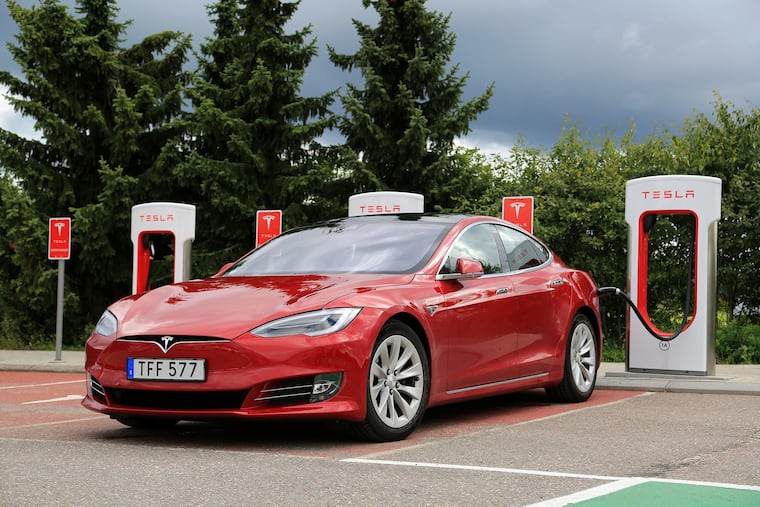 A Tesla Model S luxury sedan. According to researchers, electric car batteries can catch fire days after an accident. Subsidies to promote electric car purchases, Nicolas Loris argues, takes money from the many to benefit the few.
