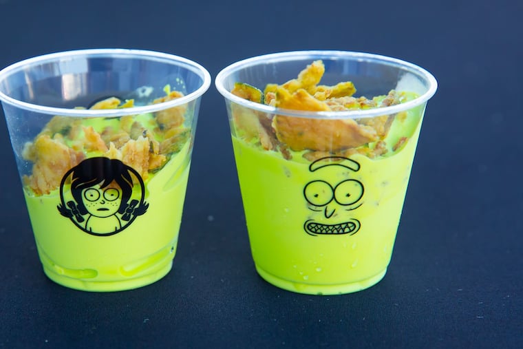 Wendy obviously feels some kind of way about the Pickle Rick Frosty, which will make its East Coast debut at the Adult Swim Festival Block Party in Fishtown next month. There was no word on what garnish is atop the Pickle Rick Frosty.