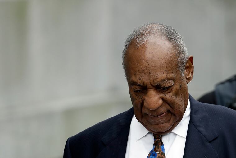 In this Sept. 24, 2018, file photo, Bill Cosby departs after a sentencing hearing at the Montgomery County Courthouse in Norristown, Pa.