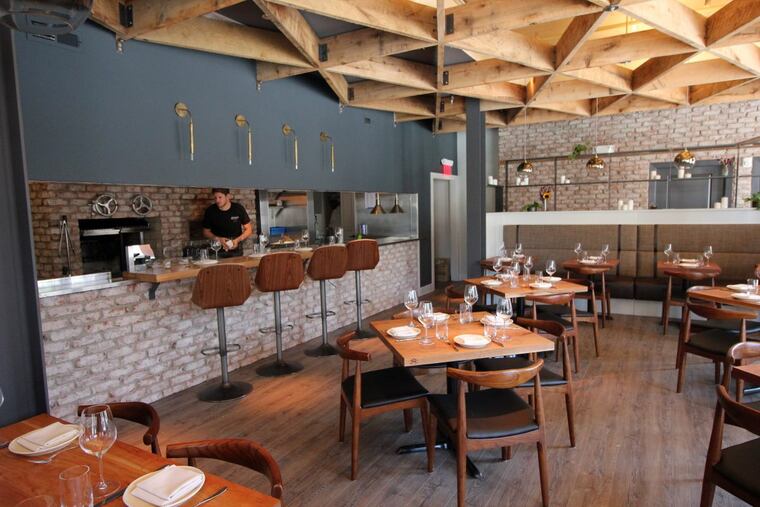 Chef Aaron Gottesman behind the line at Hearthside, 801 Haddon Ave., Collingswood.