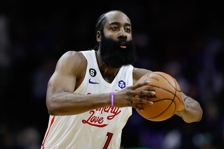Sixers guard James Harden has been fined for his comments about Daryl Morey.