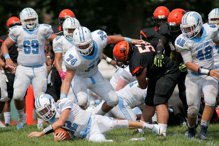 Highlands Brian Cooey during the 2016 season.