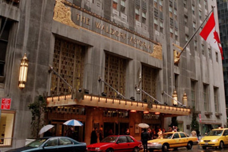 Records show DRPA executives charged $38,167 in 13 months on corporate credit cards, including $500-a-night lodging at the Waldorf-Astoria Hotel in New York. (file, AP)