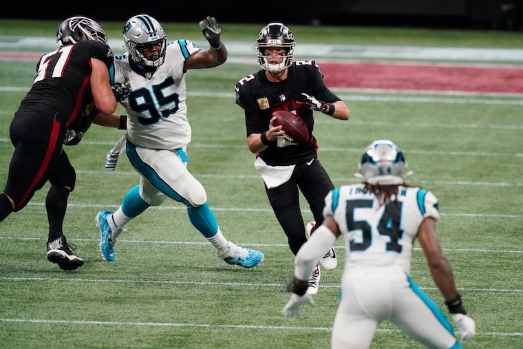 The Falcons are 0-5 but have two blown double-digit, fourth-quarter leads this season.