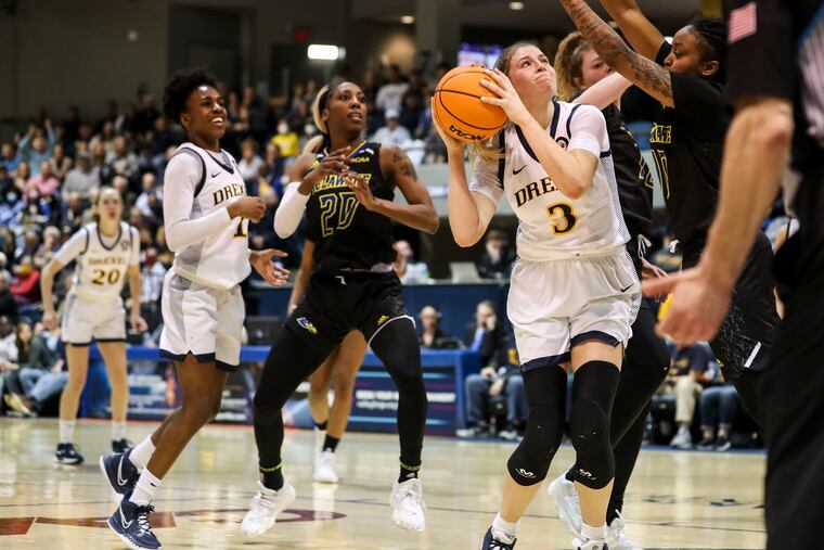 Drexel forward Tessa Brugler averaged 16.3 points and 11.3 rebounds per game in the CAA tournament.