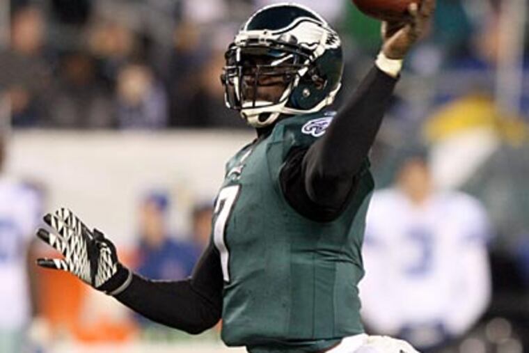 Michael Vick said last week made him "very optimistic that I can go out and execute against any defense." (Yong Kim/Staff Photographer)
