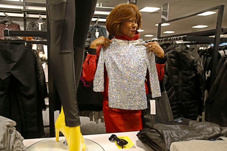 Violette Hobbs of University City at the Bloomingdale's Outlet at Liberty Place. Job creation and consumer confidence look good.