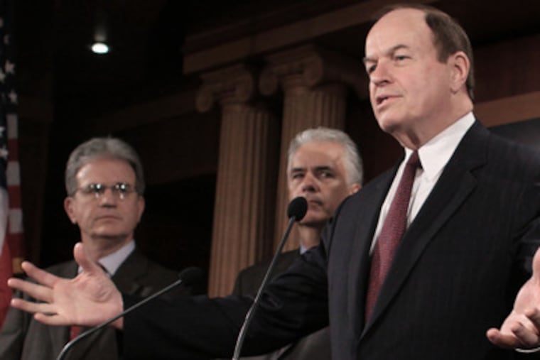 Alabama Republican Sen. Richard C. Shelby speaks to reporters on his opposition to the auto rescue plan. The White House has struggled to win over its own party.