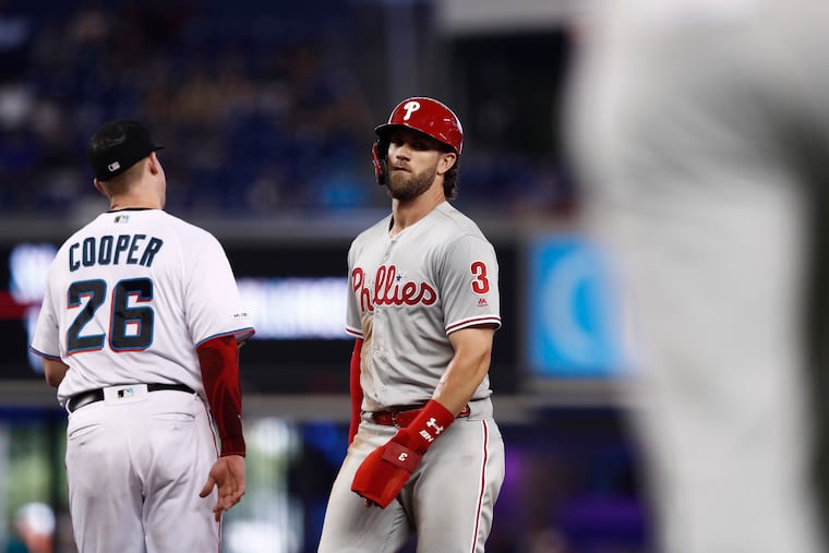 Bryce Harper (3) and the Phillies went 11-16 in June.