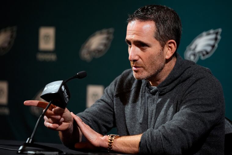 "We want guys that reflect the city, reflect the style that we want to play on offense and defense," Eagles GM Howie Roseman says.