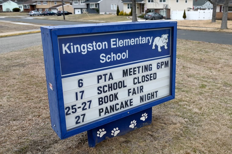 Kingston Elementary School in Cherry Hill. The district plans to eliminate about 70 positions as it seeks to plug a budget deficit.