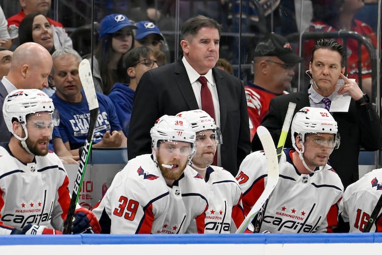 Former Flyers coach Peter Laviolette was relieved of his duties with the Washington Capitals Friday.