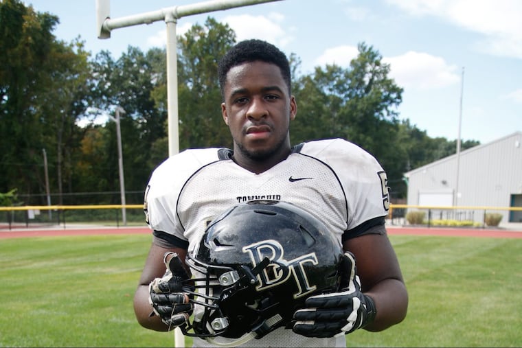 Alex Desire, a 6-foot-5, 290-pound tackle from Burlington Township, has scholarship offers from schools including Dartmouth and Columbia.