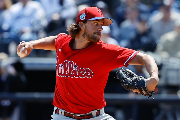 Aaron Nola allowed one run on two hits and two walks in 3⅔ innings against the Yankees on Wednesday.