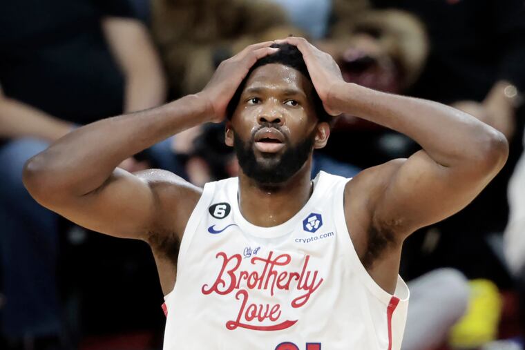 Sixers Joel Embiid sat out for only 57 seconds in his team's 105-98 win over the Utah Jazz.