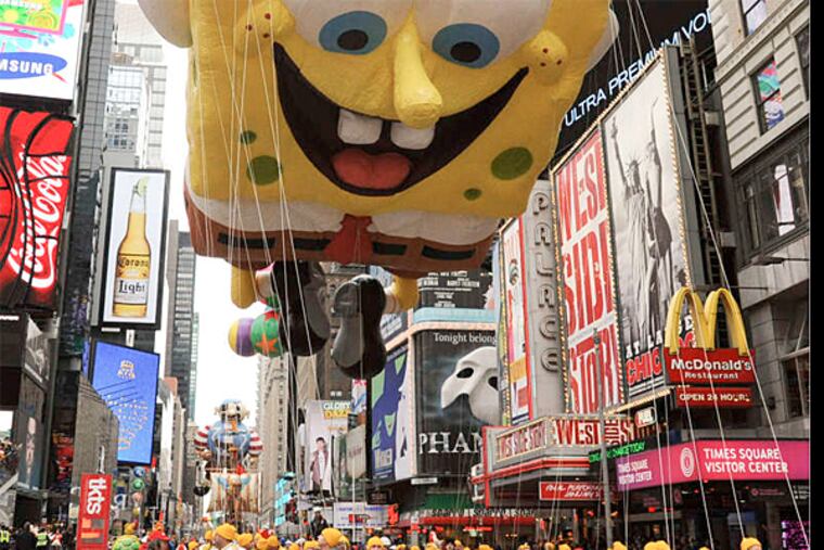 The Today show crew hosts the holiday ritual, which boasts the usual flotilla of balloons and an eclectic gathering of talent. (Paul Goguen/Bloomberg)