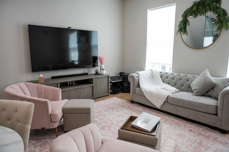 The living area in Heather Ong’s home.
