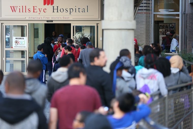 Wills Eye Hospital in Philadelphia is among the hospitals most highly rated by patients who participated in a federal survey.