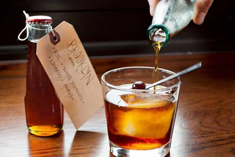 The Brooklyn cocktail at Pizzeria Vetri.