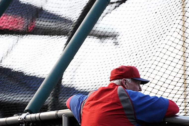 Philadelphia Phillies manager Charlie Manuel. (AP Photo/Michael Perez)