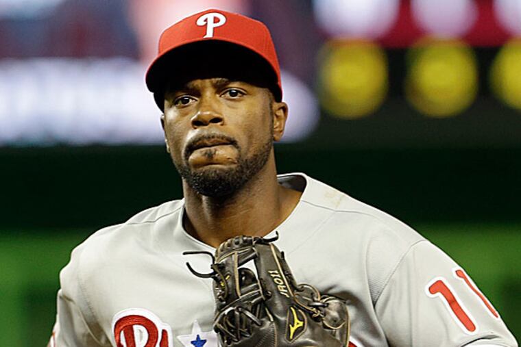 Phillies shortstop Jimmy Rollins. (Alan Diaz/AP)