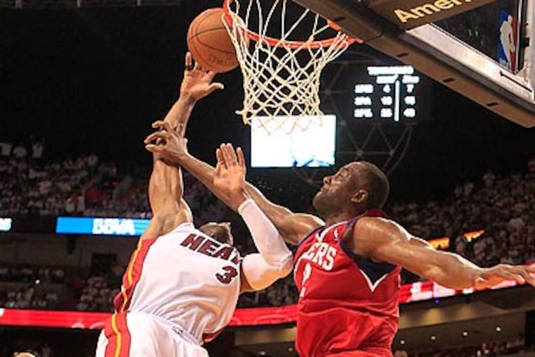 The 76ers gave the Miami Heat everything they could handle in Game 1. (Ron Cortes/Staff Photographer)