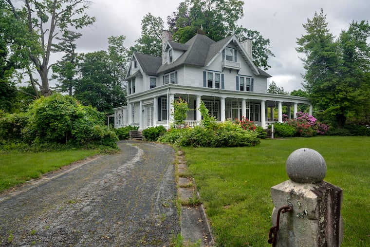 The one-time Lankenau Funeral Home on Chester Avenue in Moorestown. Julie Maravich, a member of a new grassroots organization Saving Historic Moorestown, is trying to save the former single-family home.