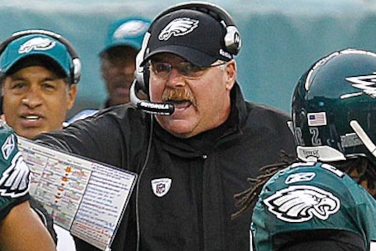 "I have to do a better job, along with my guys," Andy Reid said after Sunday's loss to the Cardinals. (Ron Cortes/Staff Photographer)