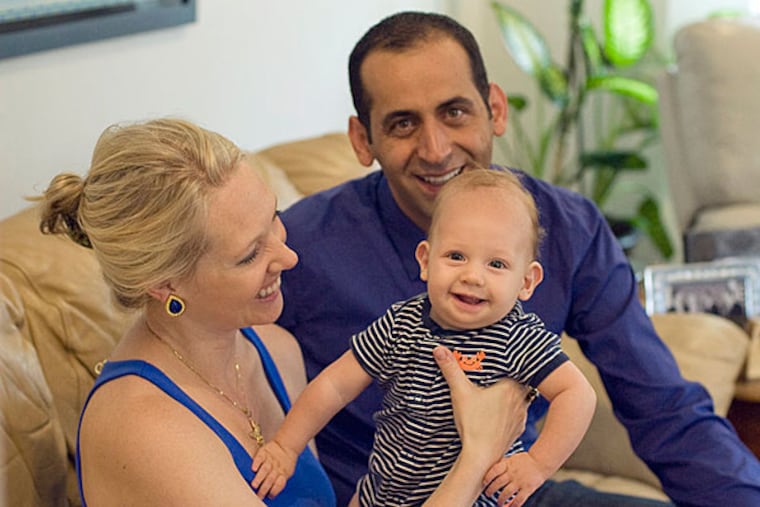 Briar Smith, Jafar Maleki and their son, Caspian Roux. (Photos by Michelle Lindenmuth)