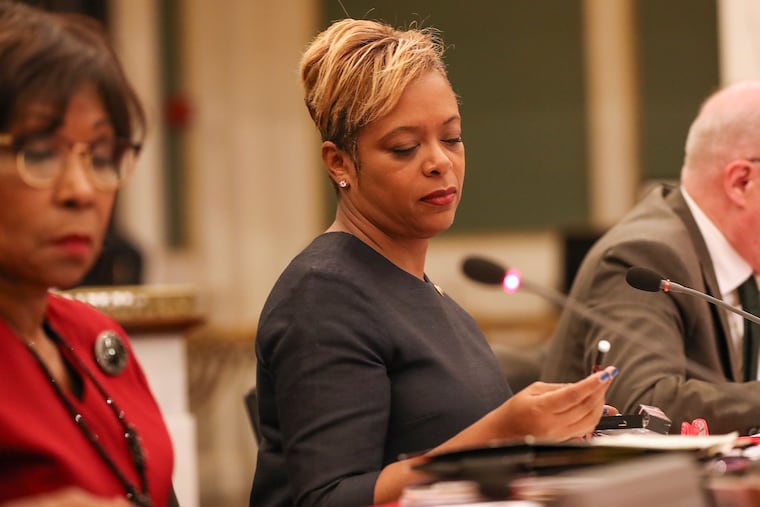 Councilmember Cindy Bass at a Council meeting in Philadelphia City Hall in 2019.
