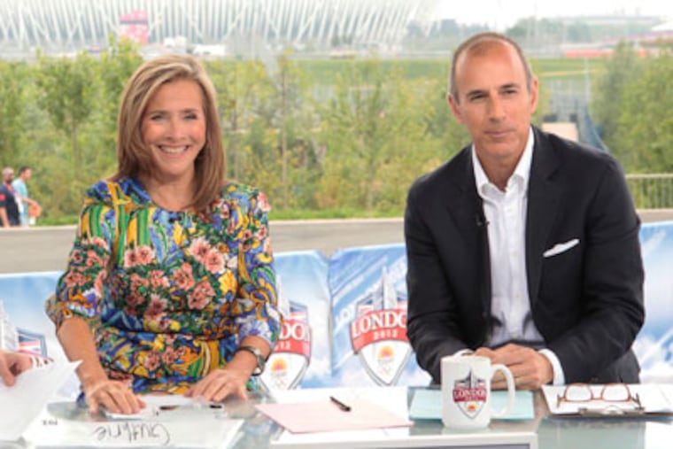 NBC's Today Show is broadcasting from the London Olympics. (AP Photo/NBC, Paul Drinkwater)