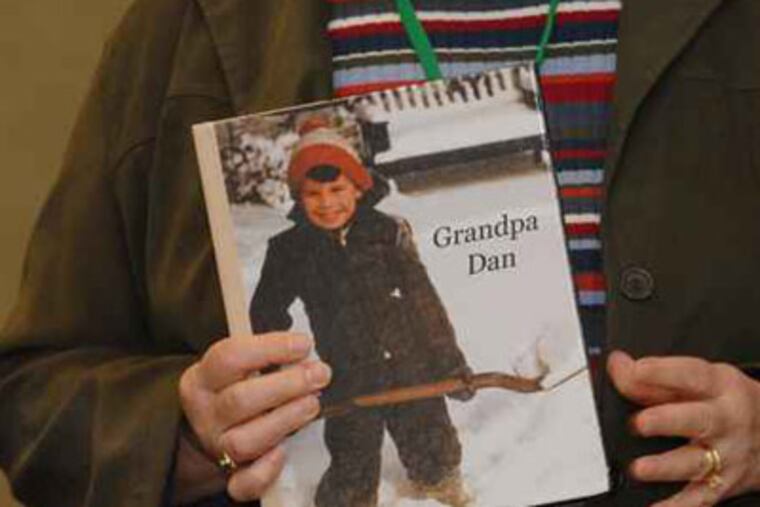 Susan Owens wrote a book called "Grandpa Dan" about her late husband for her family and grandson. (Bob Williams/For The Inquirer)