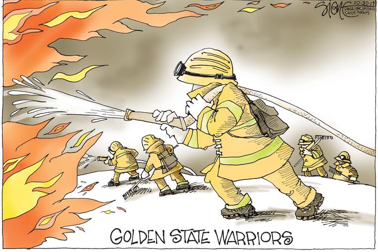 California firefighters are tackling the state's latest destructive blazes.