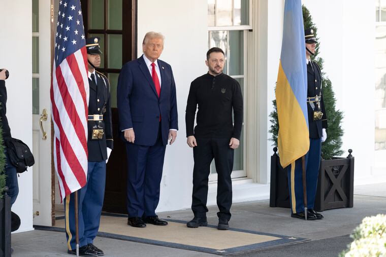 President Donald Trump met with Ukrainian President Volodymyr Zelensky at the White House on Feb. 28, 2025.