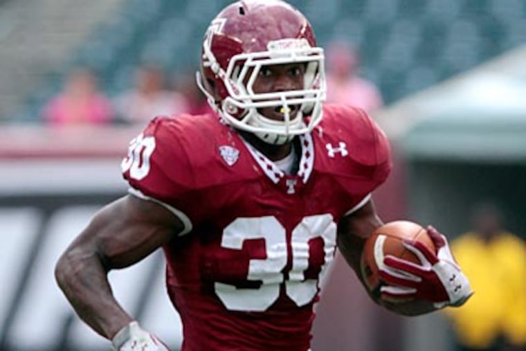 Bernard Pierce and the Owls take on Buffalo Saturday for Temple's Homecoming game. (David Swanson/Staff Photographer)